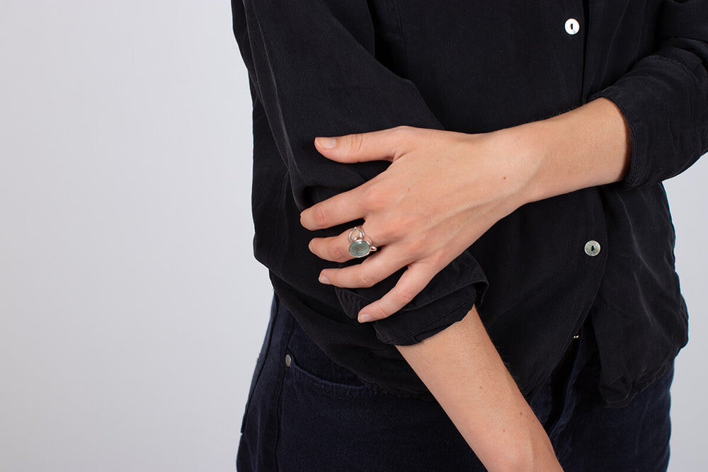 Ring Aquamarin facettiert