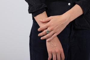 Ring Aquamarin facettiert