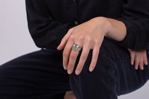 Ring Aquamarin facettiert