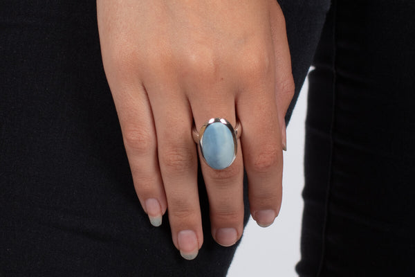 Ring Achat hellblau