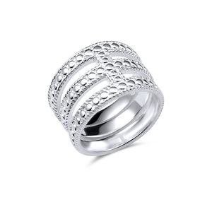 Ring Silber verziert