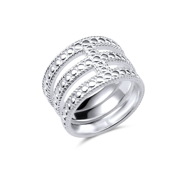 Ring Silber verziert