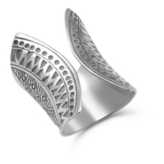 Ring Silber verziert