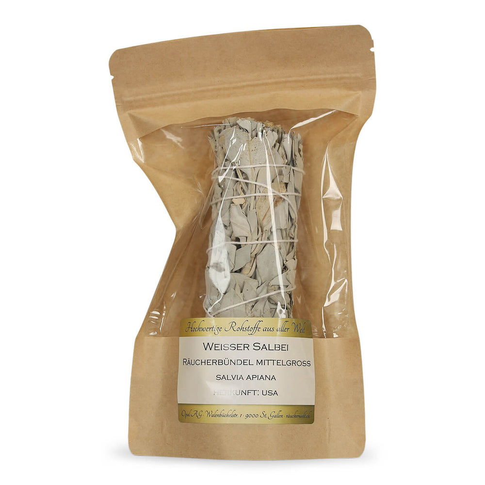 Weisser Salbei Räucherbündel mittelgross (14 - 16 cm)