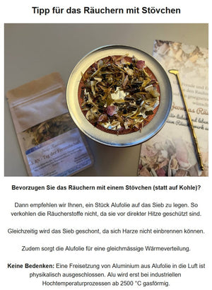 Chakra Räucherset - 7 x Räuchermischungen mit Begleitheft