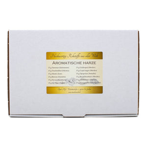Aromatische Harze Räucherset - 12 x Sorten