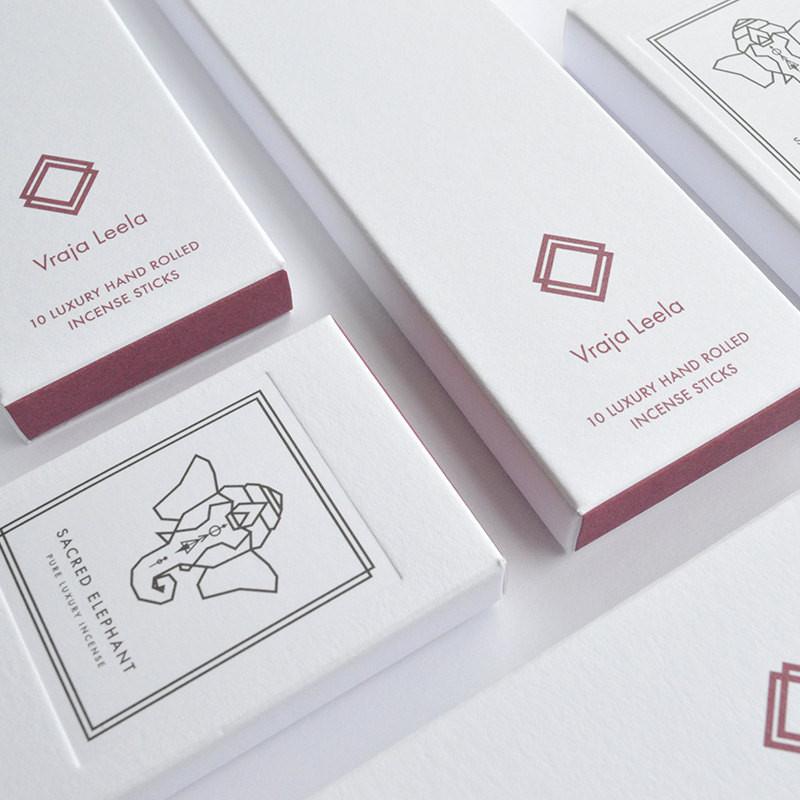 Vraja Leela Räucherstäbchen - Sacred Elephant Luxury Incense