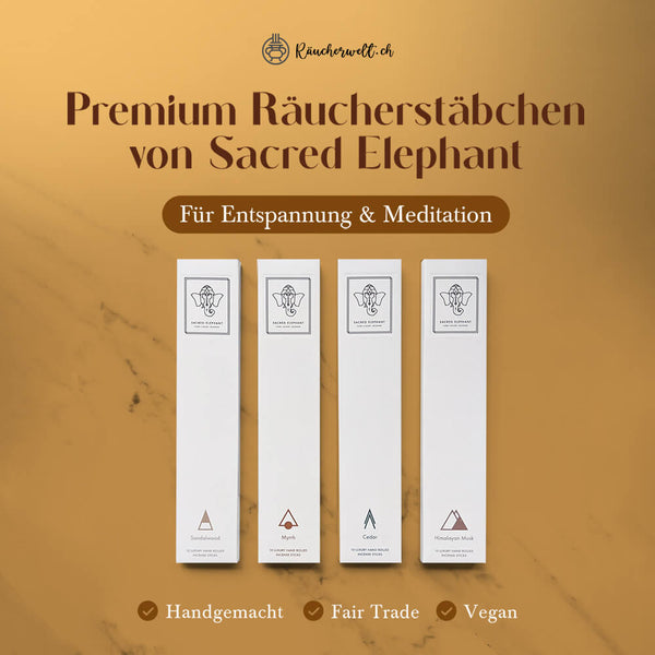 Rose Räucherstäbchen - Sacred Elephant Luxury Incense