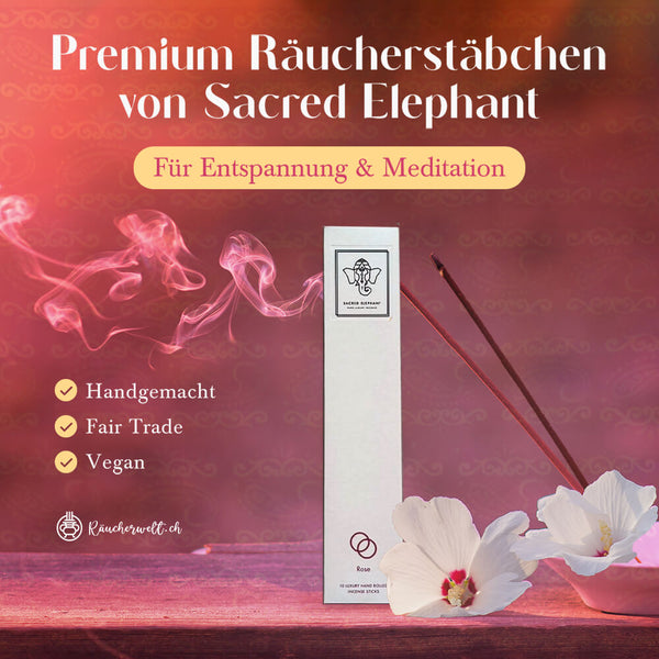 Blue Lotus Räucherstäbchen - Sacred Elephant Spécialiste Incense