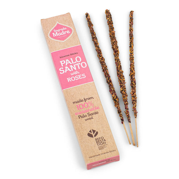 Palo Santo & Rose Räucherstäbchen - Sagrada Madre Palo Santo Linie