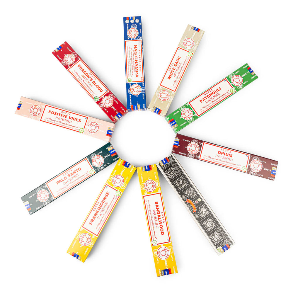 Satya Räucherstäbchen Bestseller-Set (10 x Sorten)