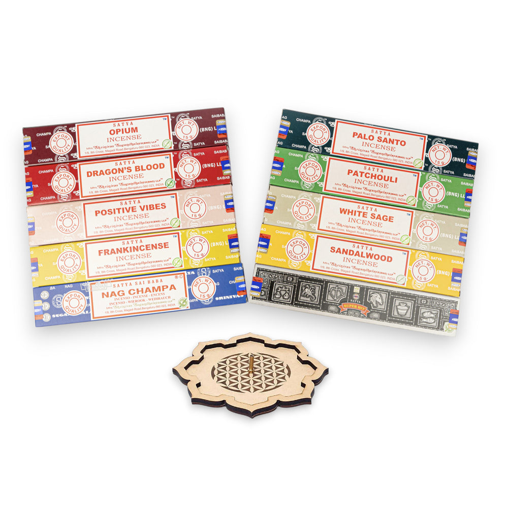 Satya Räucherstäbchen Bestseller-Set (10 x Sorten)