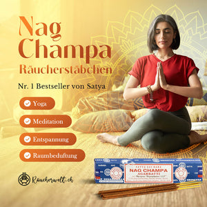 Nag Champa Räucherstäbchen 40 g - Satya Sai Baba