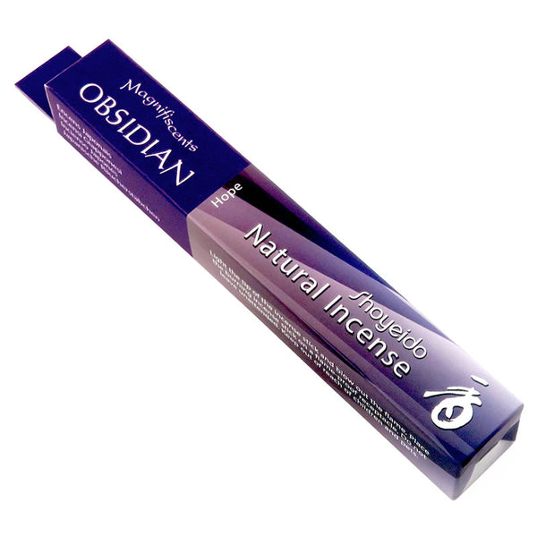 Obsidian Räucherstäbchen - Shoyeido Magnifiscents Edelsteine