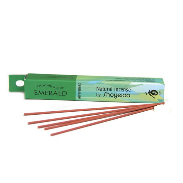 Emerald (Smaragd) Räucherstäbchen - Shoyeido Magnifiscents Edelsteine