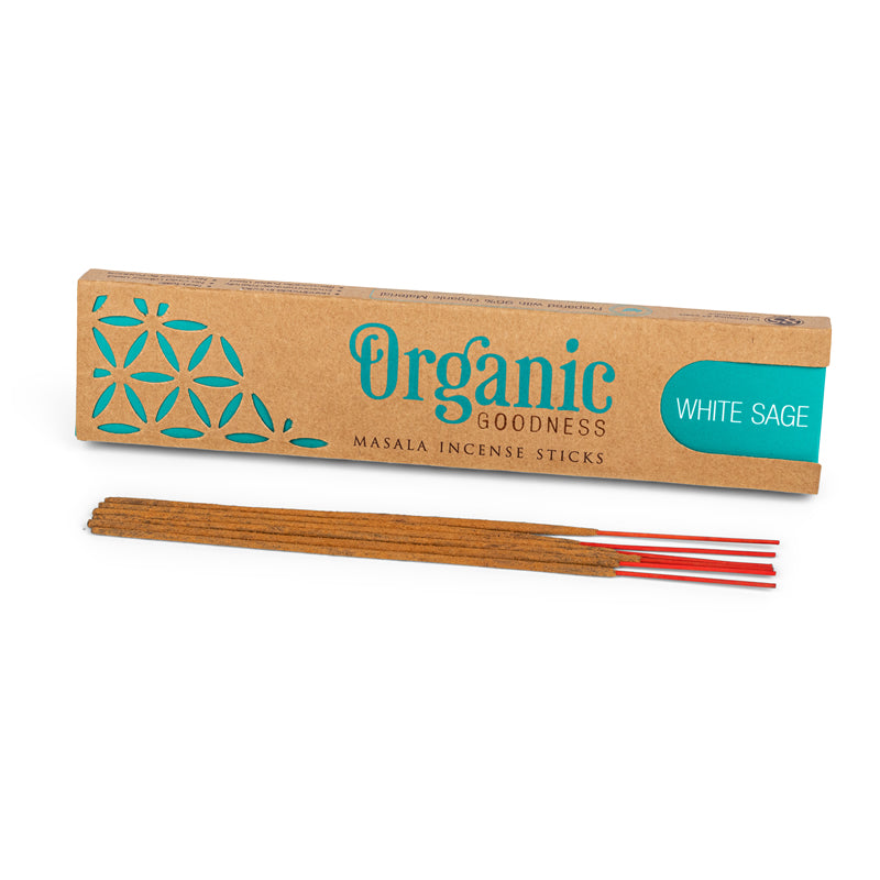 Weisser Salbei Räucherstäbchen - Song of India "Organic Goodness"