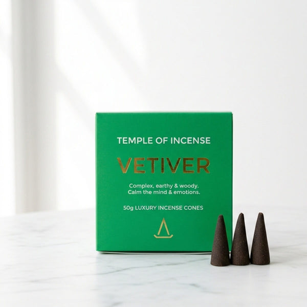 Vetiver Räucherkegel - Temple of Incense