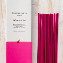 Indian Rose Räucherstäbchen - Temple of Incense
