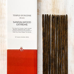 Sandalwood Extreme Räucherstäbchen - Temple of Incense