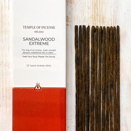 Sandalwood Extreme Räucherstäbchen - Temple of Incense