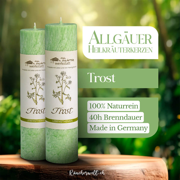 Trost - Allgäuer Heilkräuterkerzen "Lebensthemen"