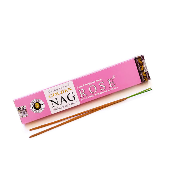 Nag Red Rose Räucherstäbchen - Vijayshree Golden