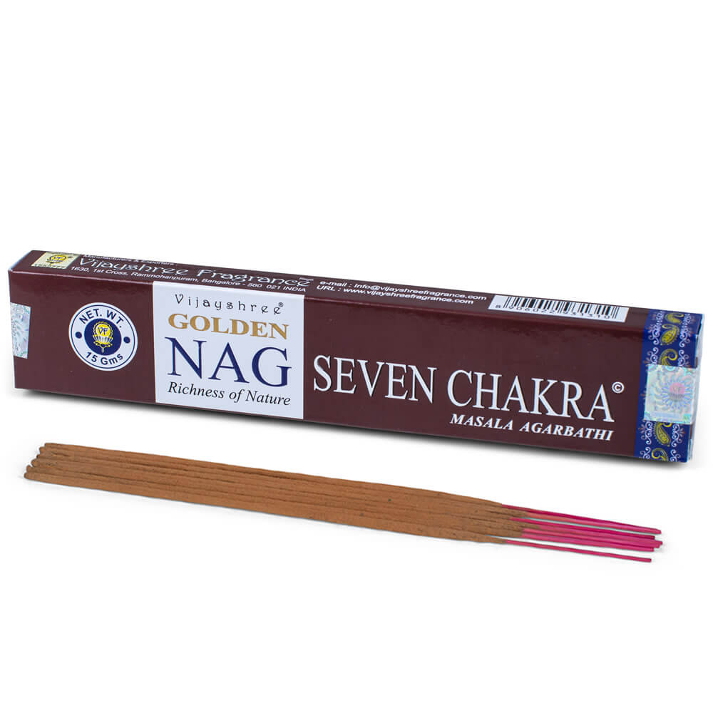 Nag Seven Chakra Räucherstäbchen - Vijayshree Golden