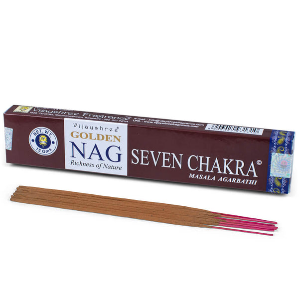 Nag Seven Chakra Räucherstäbchen - Vijayshree Golden
