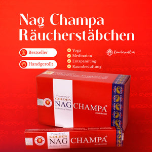 Nag Champa Räucherstäbchen - Vijayshree Golden