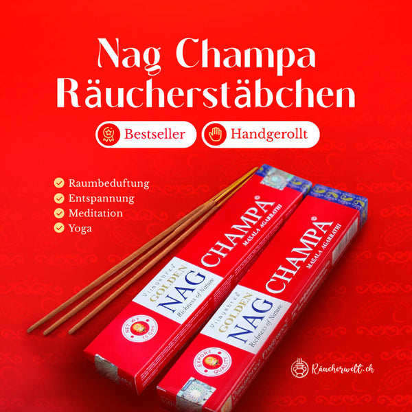 Nag Champa Räucherstäbchen Bestseller-Set (3 x Sorten)