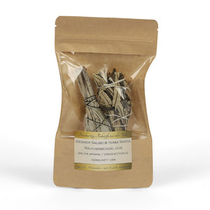 Duopack Weisser Salbei- & Yerba Santa Räucherbündel