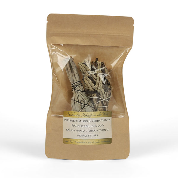 Duopack Weisser Salbei- & Yerba Santa Räucherbündel